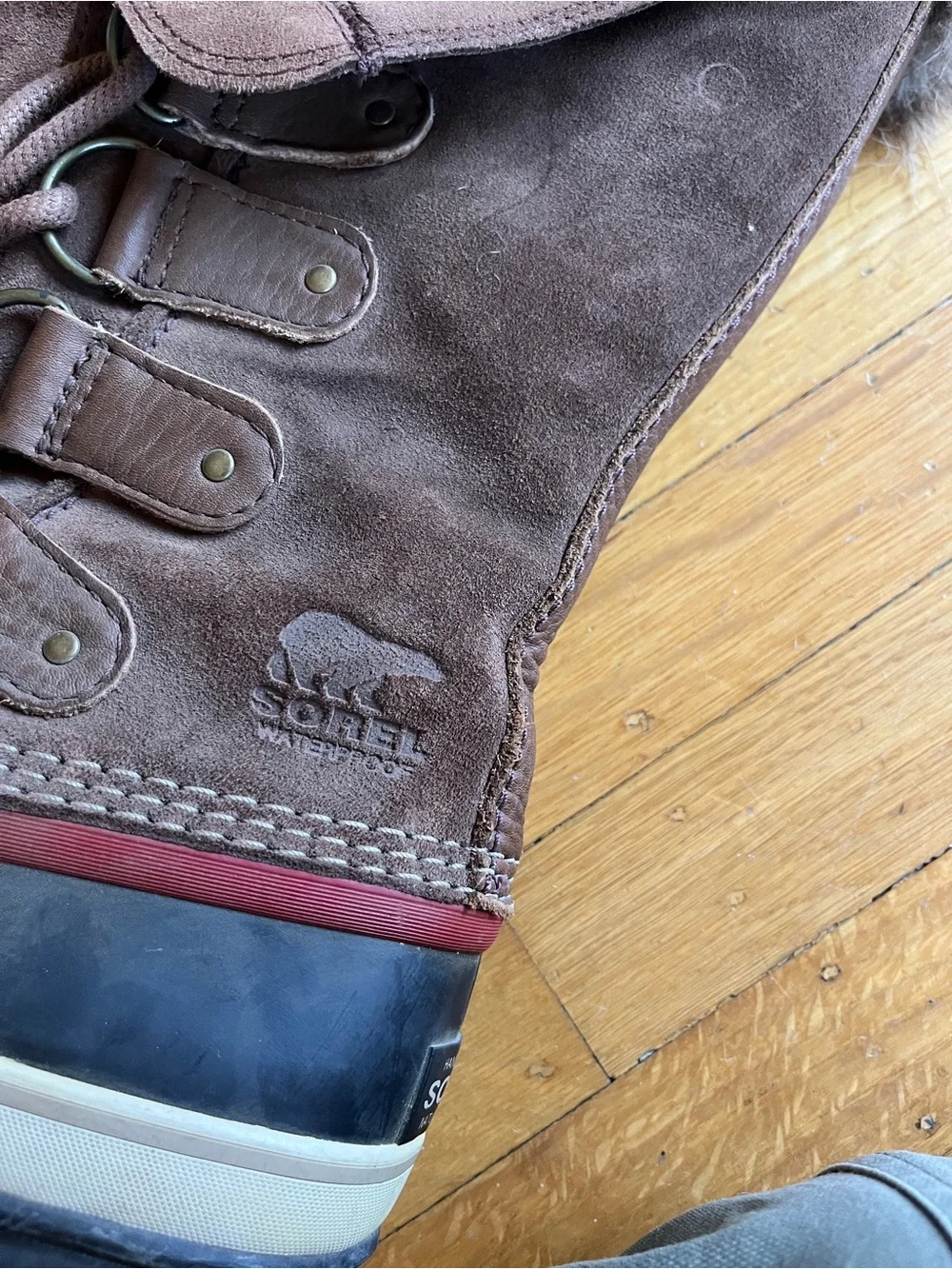 Sorel Joan of Arctic Brown Suede Waterproof Women's Winter snow Boots 8 39 ski